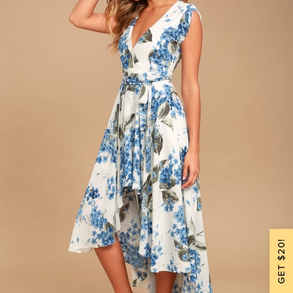Lulu’s NWT Floral French Countryside High Low Dress